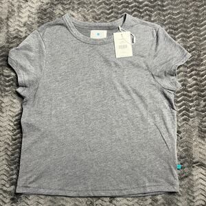 Jason Scott womens Shrunken Tee Heather Charcoal Size Small NWT